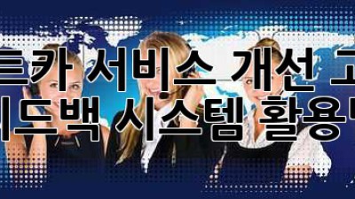 렌트카 서비스 개선: 고객 피드백 시스템 활용법