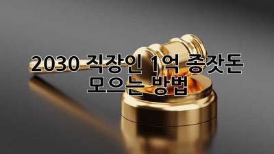 2030 직장인, 1억 종잣돈 모으는 방법